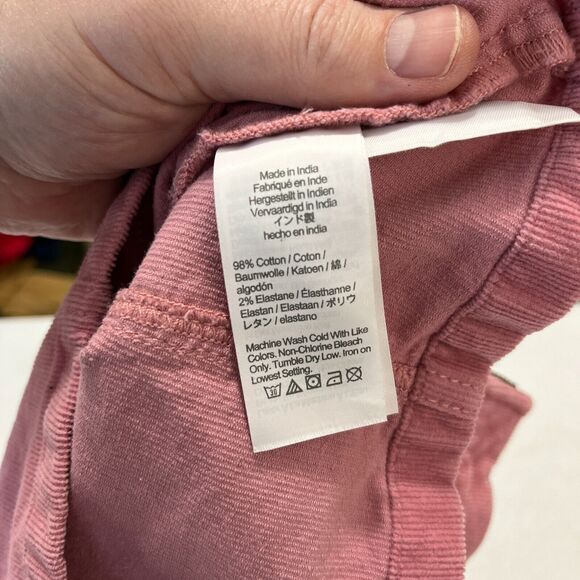 Crewcuts Skirt Girls 7 Pink Corduroy Stretch Short BS052 Adjustable‎ Waist - Picture 4 of 11